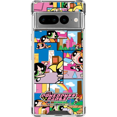 Cartoon Network Powerpuff Girls Patches Google Pixel 7 Pro Clear Case